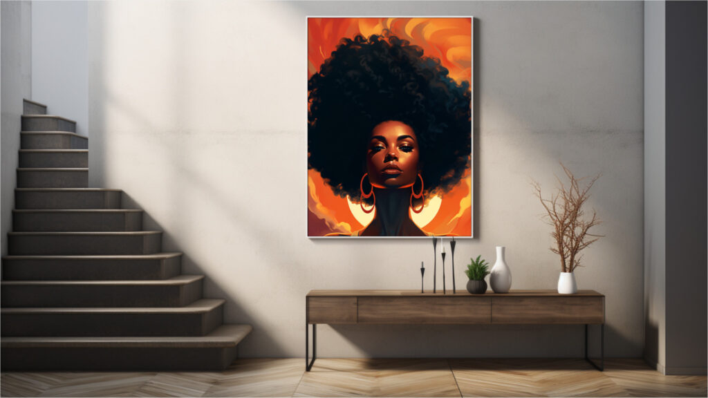 Auric Empress – Afrocentric Digital Art (Multi-Size Pack) - Image 6