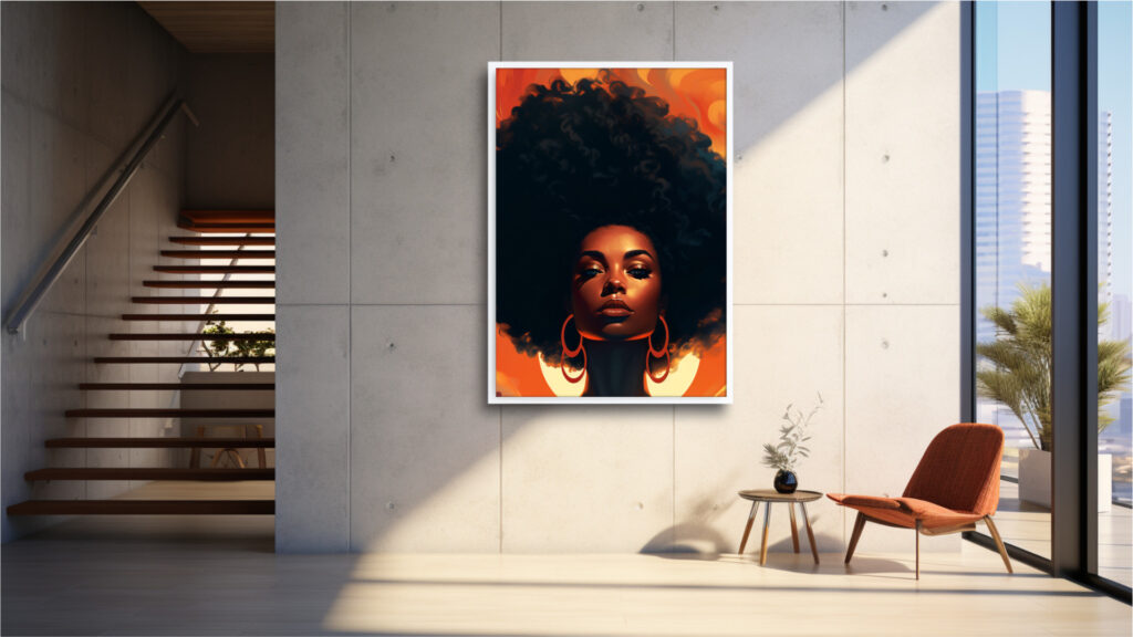 Auric Empress – Afrocentric Digital Art (Multi-Size Pack) - Image 5