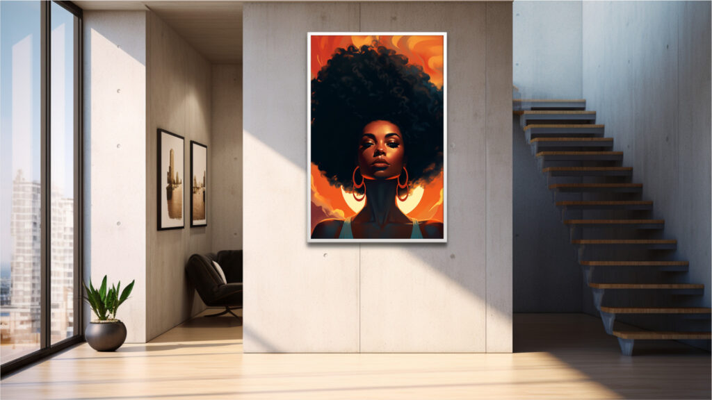 Auric Empress – Afrocentric Digital Art (Multi-Size Pack) - Image 4
