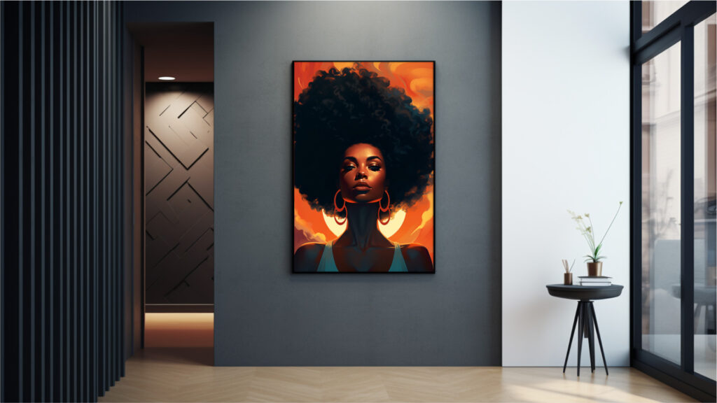 Auric Empress – Afrocentric Digital Art (Multi-Size Pack) - Image 3
