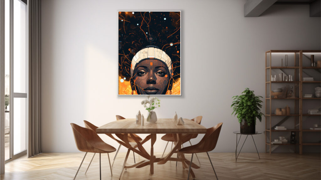 Cosmic Circuit – Afrocentric Digital Art (Multi-Size Pack) - Image 9