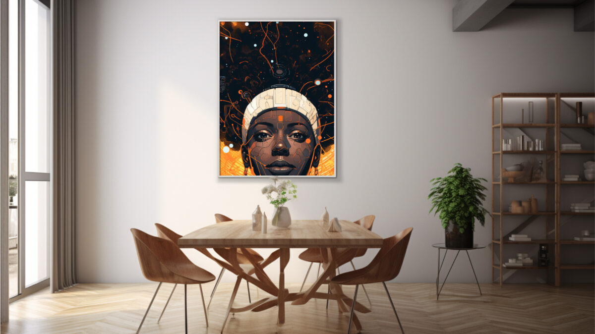 Cosmic Circuit – Afrocentric Digital Art (Multi-Size Pack) - Image 9