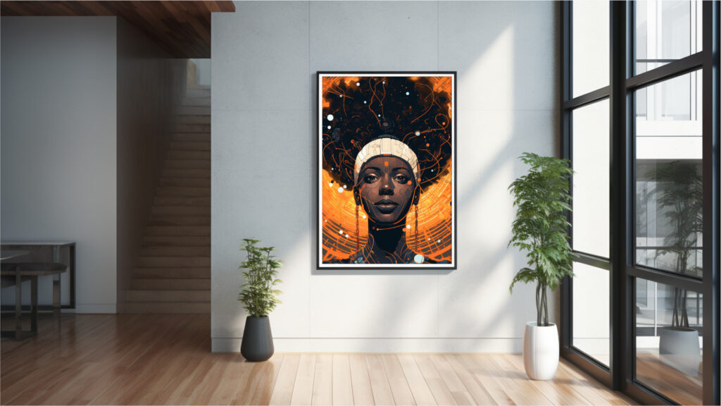 Cosmic Circuit – Afrocentric Digital Art (Multi-Size Pack) - Image 7