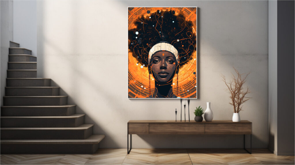 Cosmic Circuit – Afrocentric Digital Art (Multi-Size Pack) - Image 6