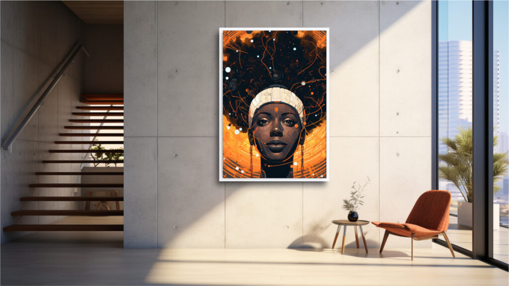 Cosmic Circuit – Afrocentric Digital Art (Multi-Size Pack) - Image 5
