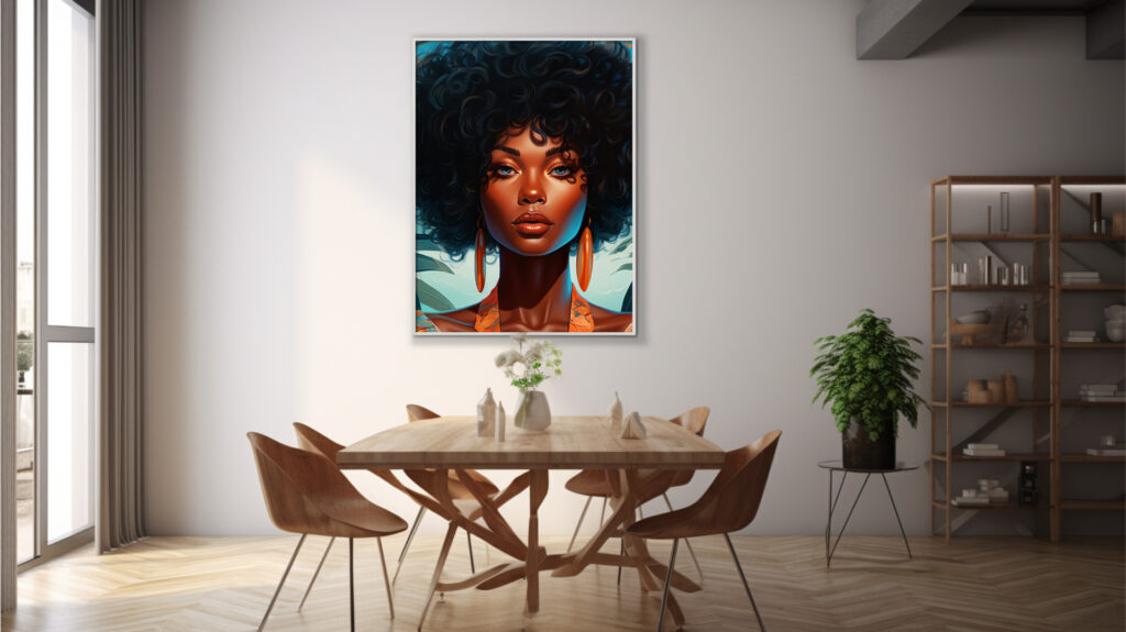 Seductive Paradise – Afrocentric Digital Art (Multi-Size Pack) - Image 9