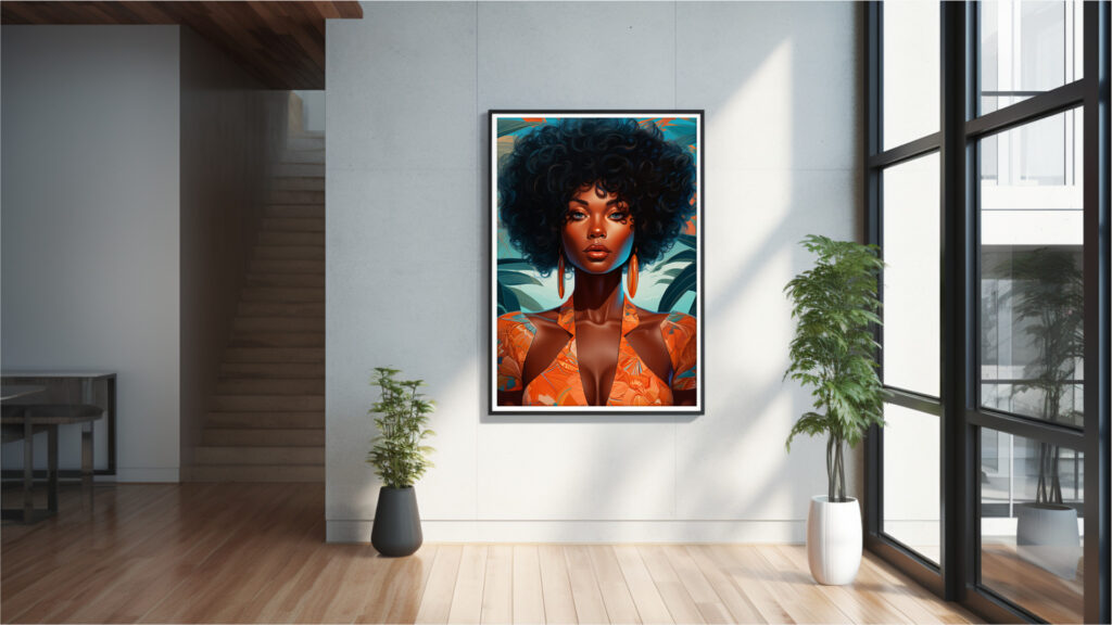 Seductive Paradise – Afrocentric Digital Art (Multi-Size Pack) - Image 6