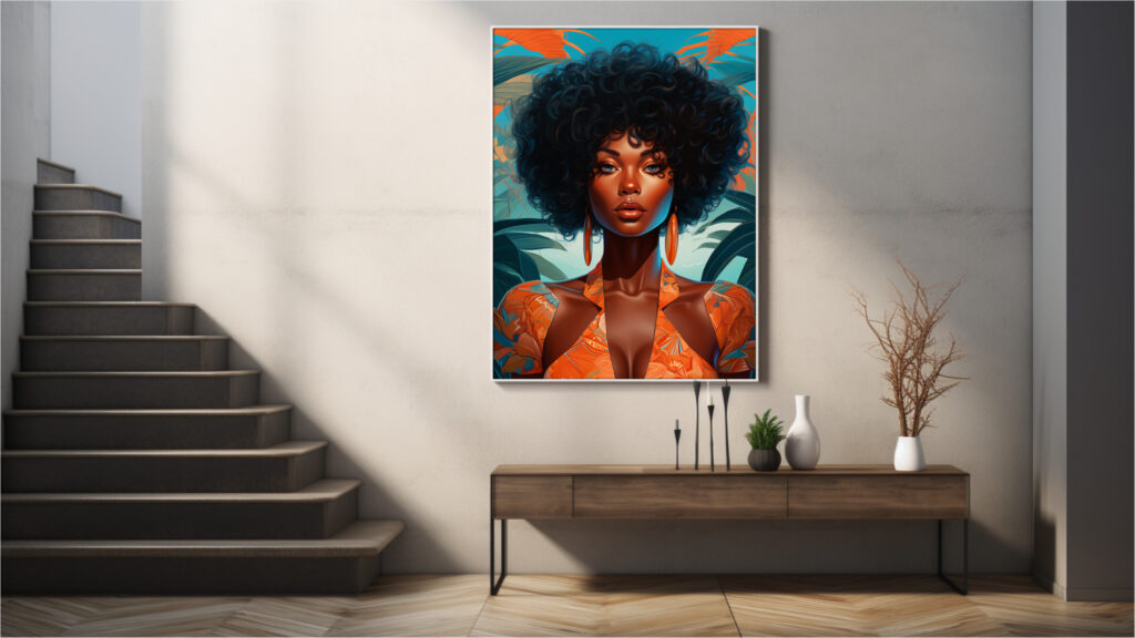 Seductive Paradise – Afrocentric Digital Art (Multi-Size Pack) - Image 5