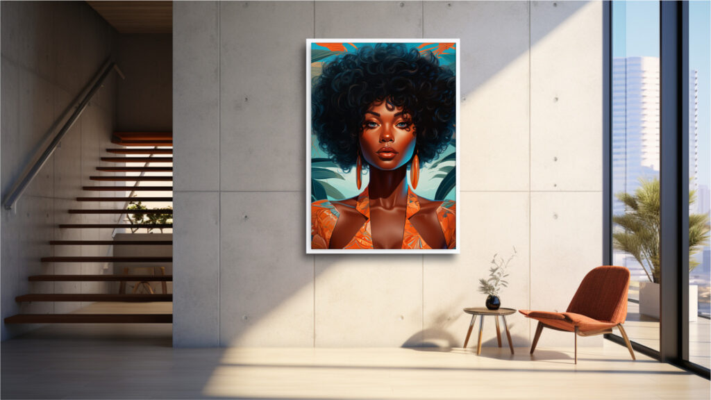 Seductive Paradise – Afrocentric Digital Art (Multi-Size Pack) - Image 4