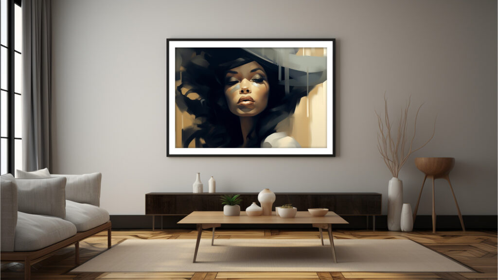 Velvet Eclipse – Painterly Digital Art Print (Multi-Size Pack)