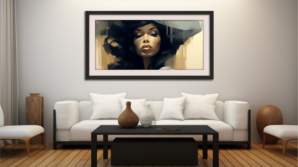 Velvet Eclipse – Painterly Digital Art Print (Multi-Size Pack) - Image 3