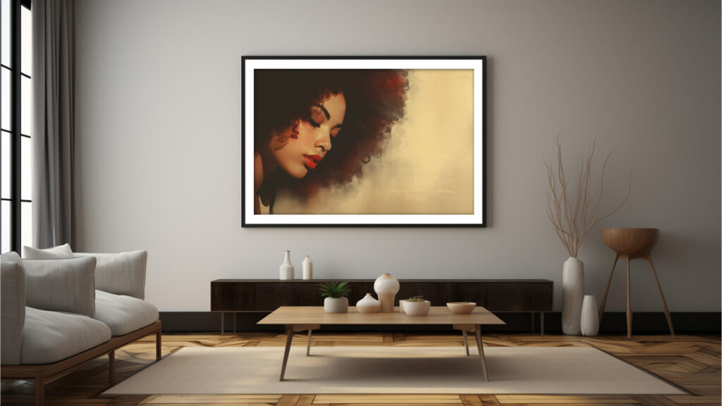 Crimson Hush – Painterly Digital Art Print (Multi-Size Pack)