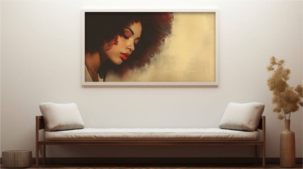 Crimson Hush – Painterly Digital Art Print (Multi-Size Pack) - Image 4