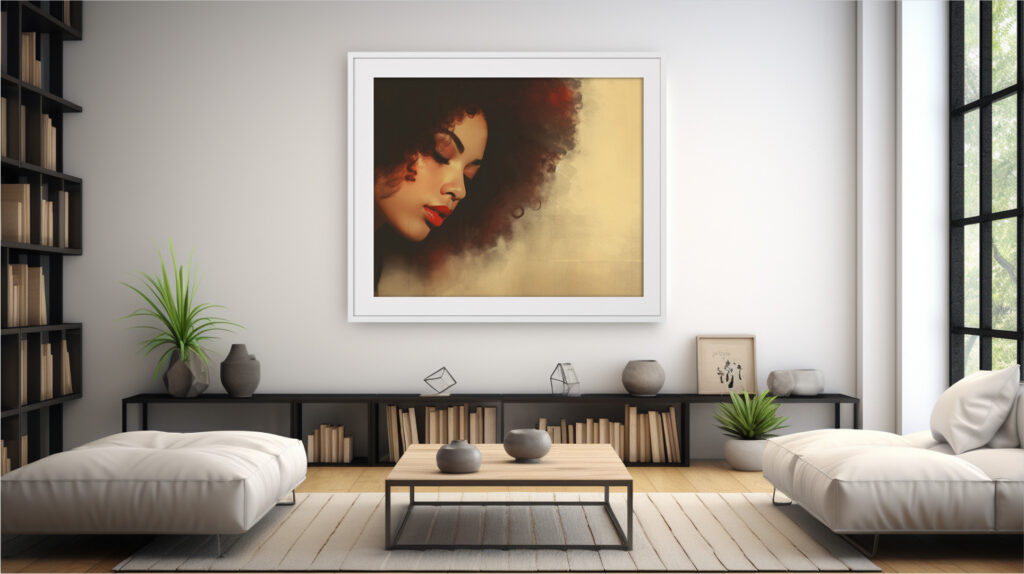 Crimson Hush – Painterly Digital Art Print (Multi-Size Pack) - Image 3