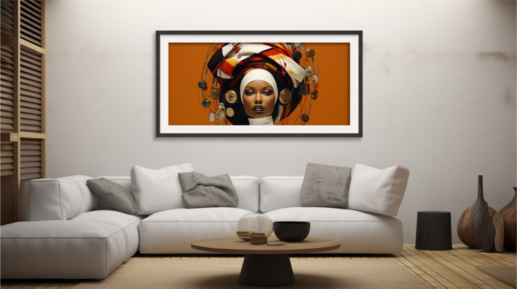 Chronos Crown – Afrofuturist Digital Art Print (Multi-Size Pack) - Image 4