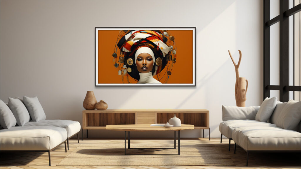 Chronos Crown – Afrofuturist Digital Art Print (Multi-Size Pack) - Image 8