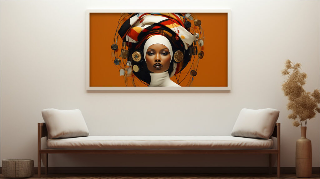 Chronos Crown – Afrofuturist Digital Art Print (Multi-Size Pack) - Image 9