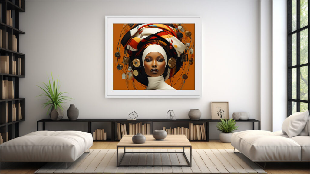 Chronos Crown – Afrofuturist Digital Art Print (Multi-Size Pack) - Image 10