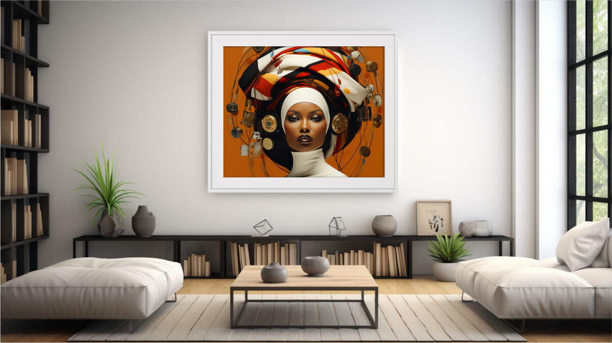 Chronos Crown – Afrofuturist Digital Art Print (Multi-Size Pack) - Image 10