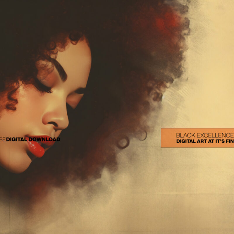 Alternative view of Crimson Hush – Painterly Digital Art Print (Multi-Size Pack)