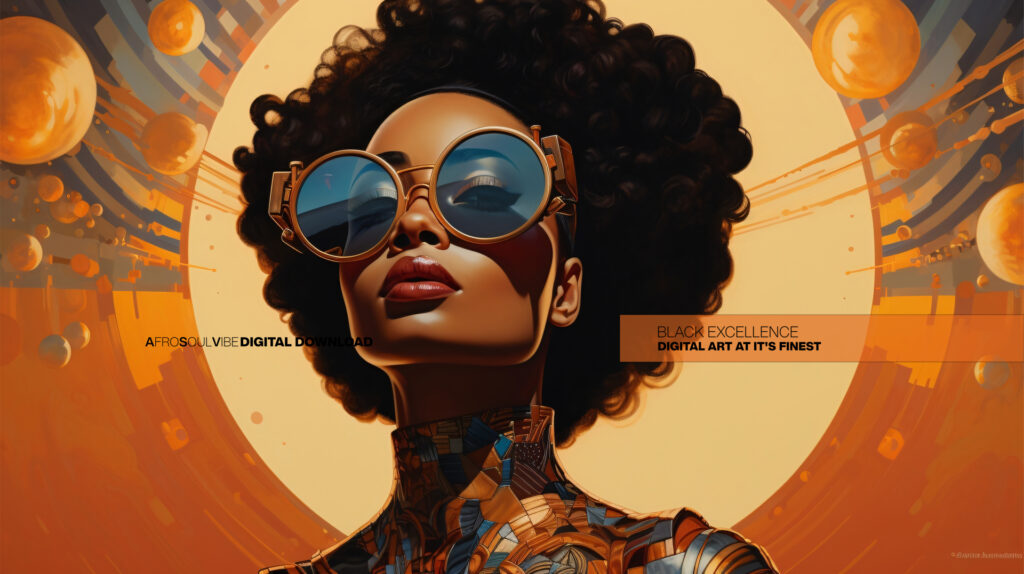 Solis Nova – Afrofuturist Digital Art Print (Multi-Size Pack) - Image 2