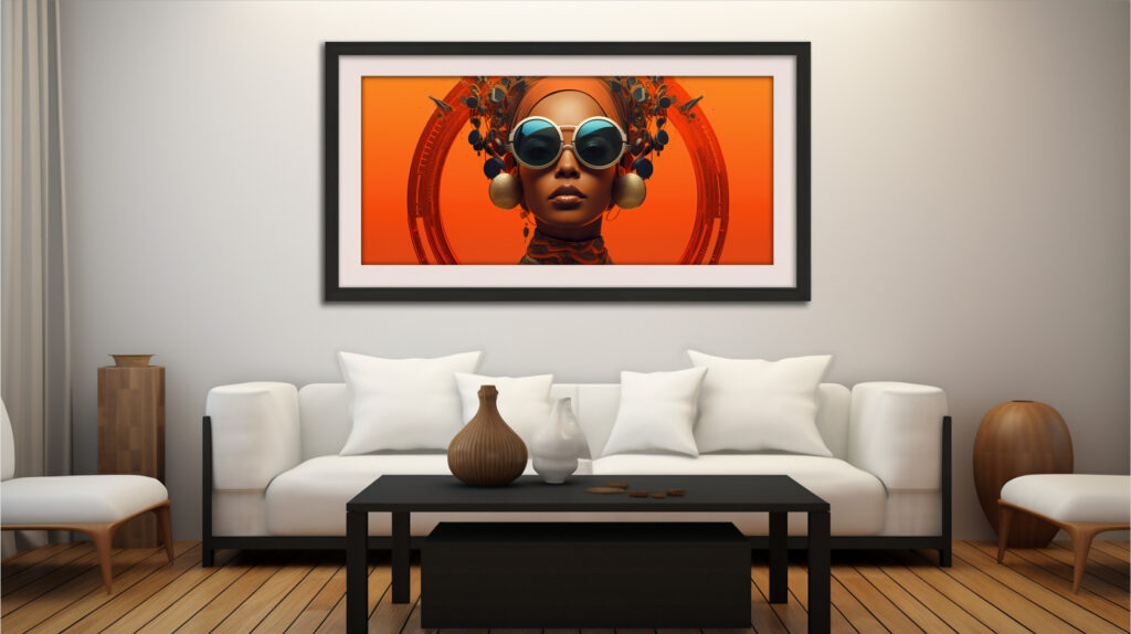 Halo Solara – Afrofuturist Digital Art Print (Multi-Size Pack) - Image 9
