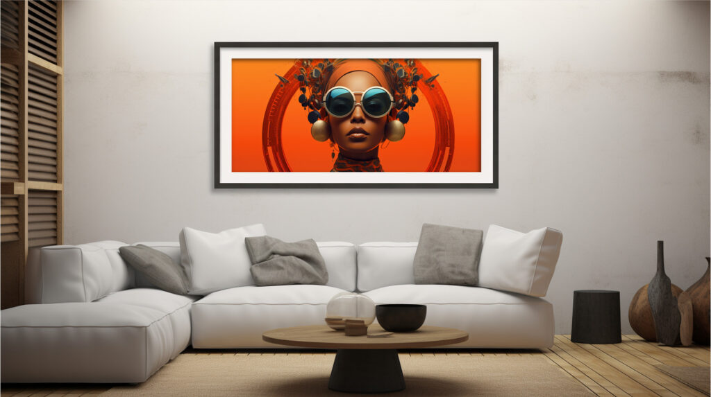 Halo Solara – Afrofuturist Digital Art Print (Multi-Size Pack) - Image 8