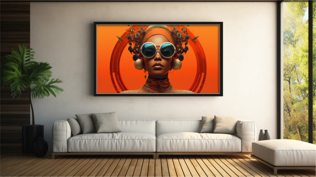 Halo Solara – Afrofuturist Digital Art Print (Multi-Size Pack) - Image 7