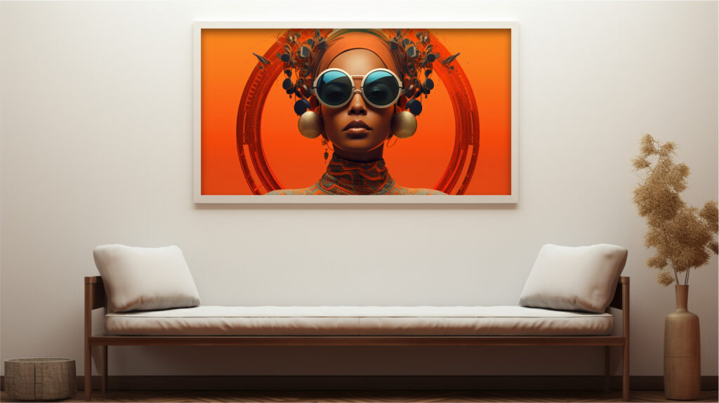 Halo Solara – Afrofuturist Digital Art Print (Multi-Size Pack) - Image 4
