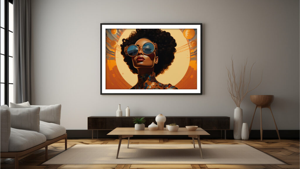 Solis Nova – Afrofuturist Digital Art Print (Multi-Size Pack)
