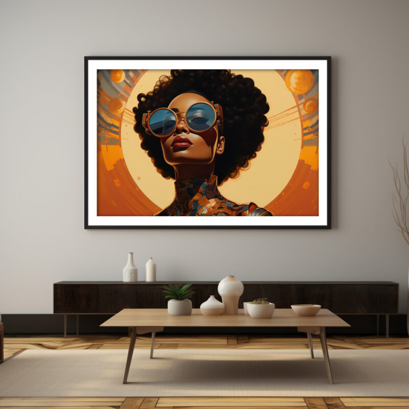 Solis Nova – Afrofuturist Digital Art Print (Multi-Size Pack)