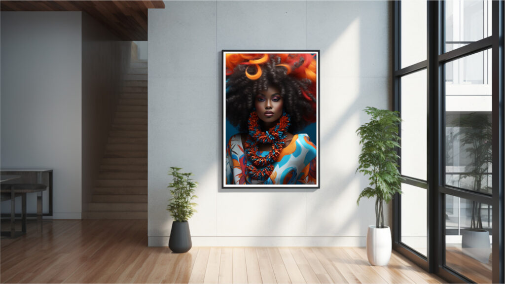 Carnival Couture – Afrocentric Digital Art (Vertical Multi-Size Pack) - Image 6