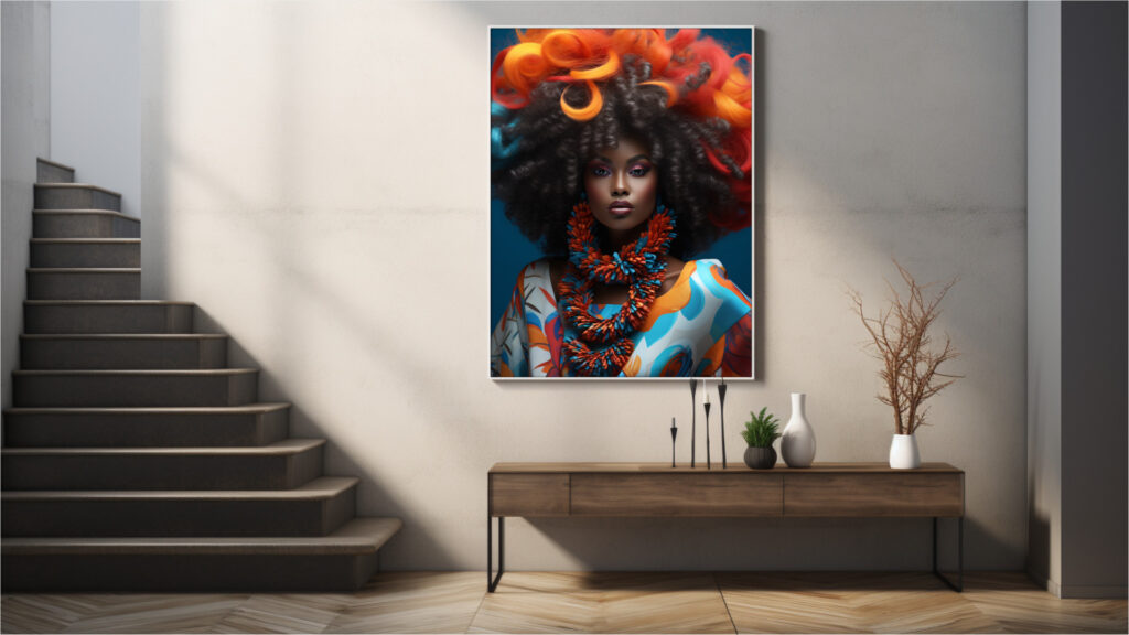 Carnival Couture – Afrocentric Digital Art (Vertical Multi-Size Pack) - Image 5