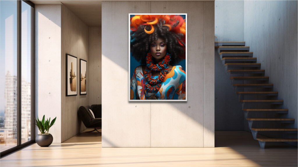 Carnival Couture – Afrocentric Digital Art (Vertical Multi-Size Pack) - Image 3